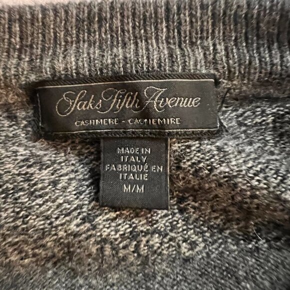 Saks Fifth Avenue Mens 100% Cashmere Long Sleeve Shirt - Picture 6 of 9